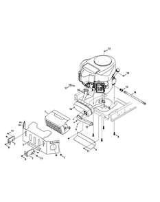 Engine Accessories Diagram and Parts List for Z-FORCESZ48 (17AIDGHB-17AIDGHB010)(2015) Cub Cadet Lawn Tractor